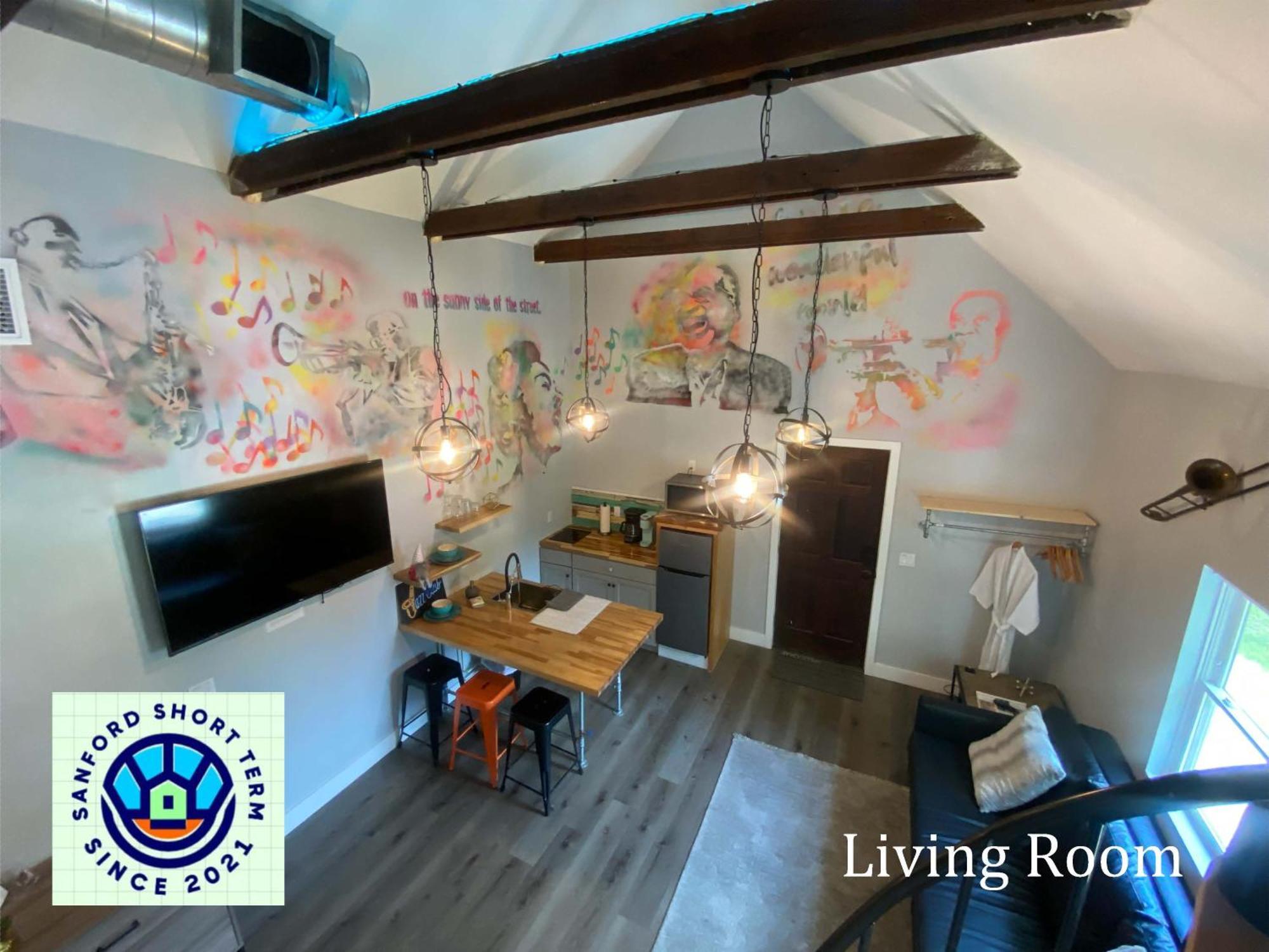 The Jazz Loft Apartment Sanford Bagian luar foto