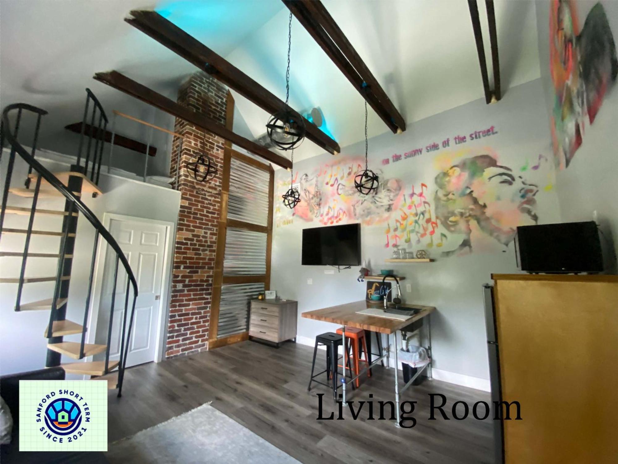 The Jazz Loft Apartment Sanford Bagian luar foto